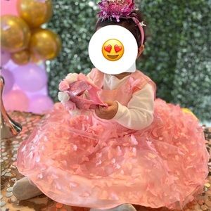 Toddler custom Butterfly Dress- (12-18months)